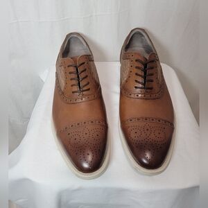 Kenneth Cole New York Two-Tone Brown Oxfords